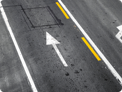 dynamic testing road markings