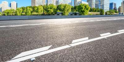 road marking testing large roads highways
