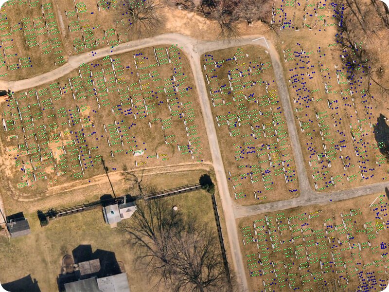 locating unmarked burial sites at The Lebanon Cemetery