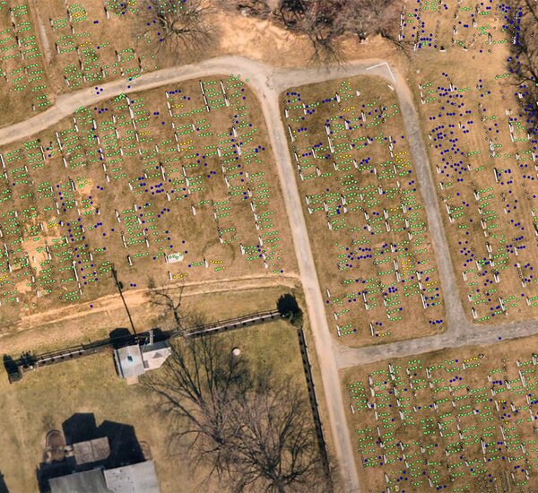locating unmarked burial sites at The Lebanon Cemetery