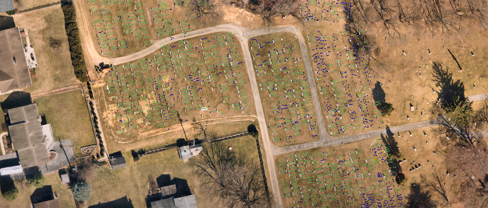 locating unmarked burial sites at The Lebanon Cemetery