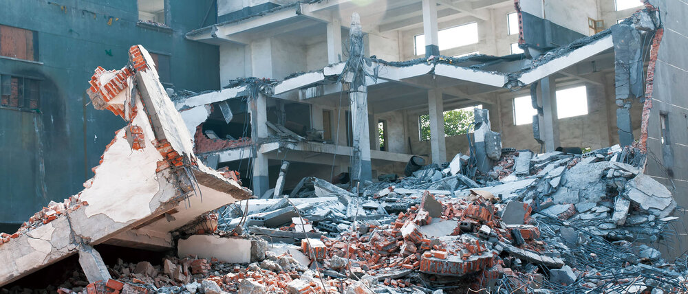 post-earthquake assessments with non-destructive testing