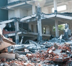 post-earthquake assessments with non-destructive testing