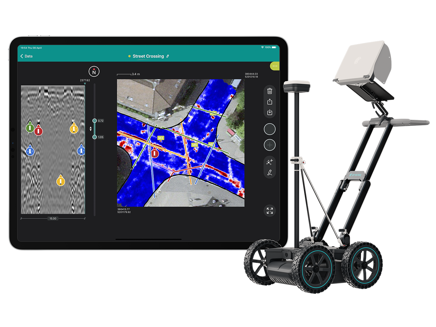 GS8000 subsurface mapping GPR