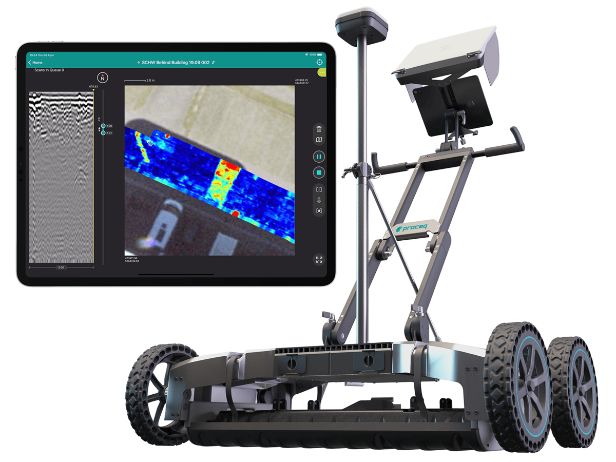 GS9000 Das effizienteste Mehrkanal-GPR-System mit 3D-Visualisierung in Echtzeit 