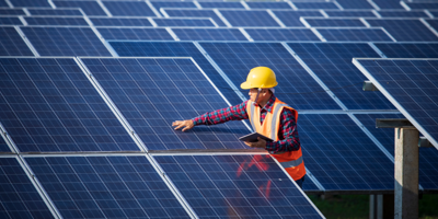 inspection of solar panels