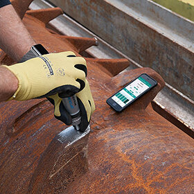 Welds and HAZ inspection Equotip portable hardness testers