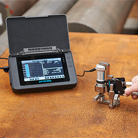 Small parts inspection Equotip portable hardness testers